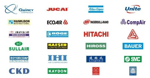 Phụ tùng bảo trì sửa chữa máy nén khí các hãng: Hitachi, Kobelco, Atlas Copco, Bumatec, Buma, august,..